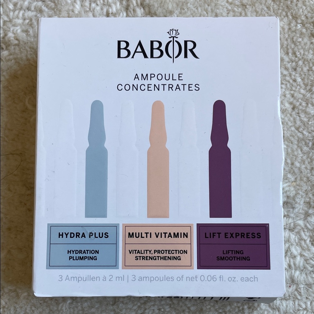 Babor Travel 3 Piece Ampoule Concentrate Discovery‎ Set 2 ml each NEW in Box